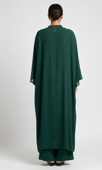 Flowy Georgette Emerald Coord Set