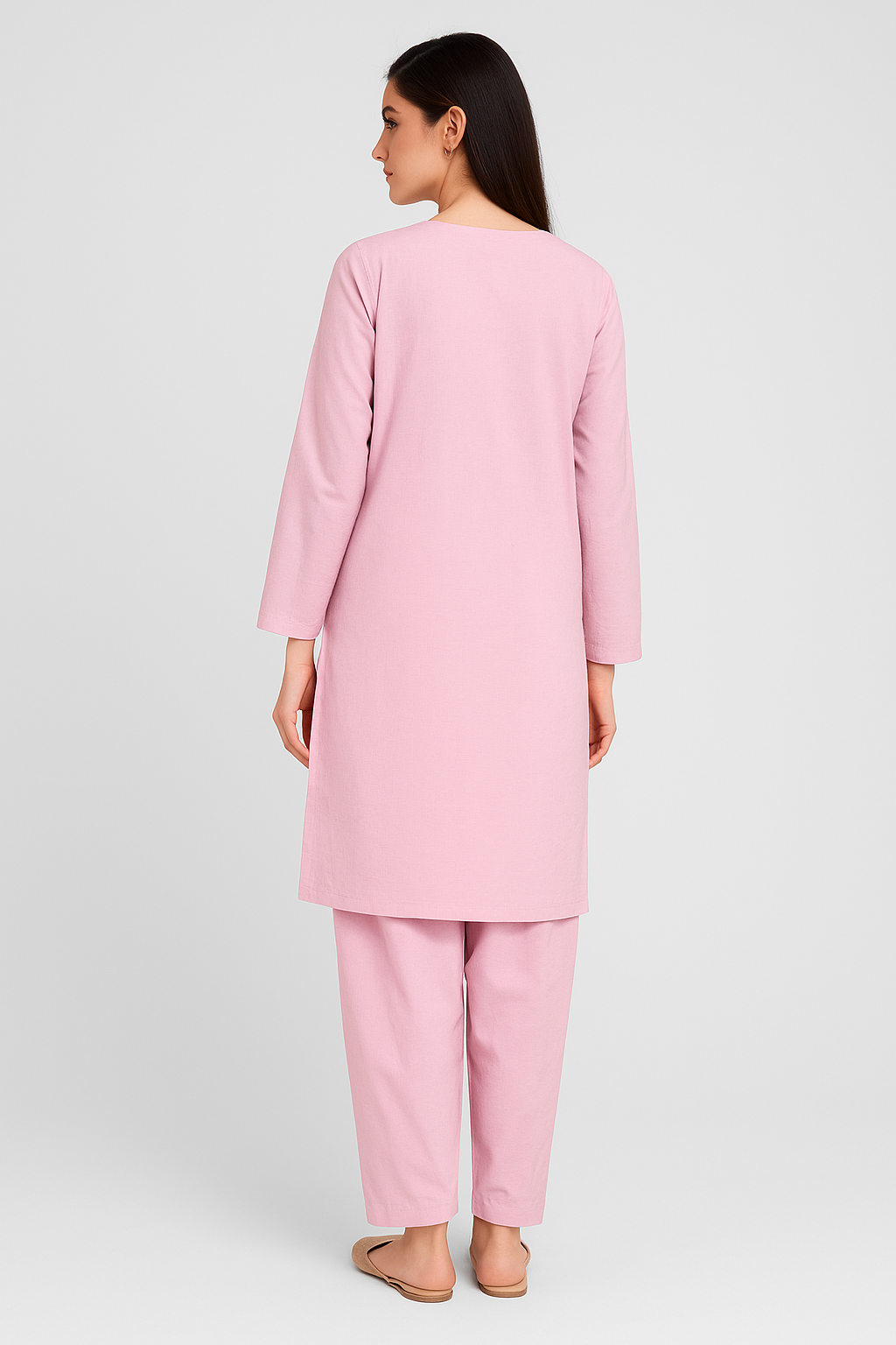 Cambric Shalwar Kameez Soft Pink