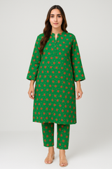 Green Floral Winter Cotton Set