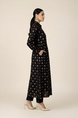Black Paisley Winter Cotton 2PC