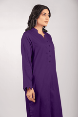 Purple Lawn Cotton Solid 2PC