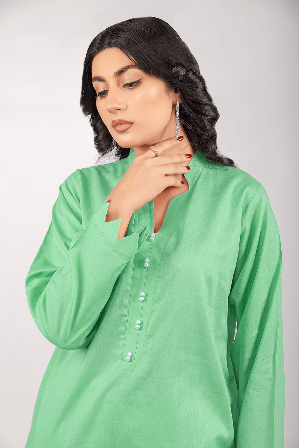 Pistachio Lawn Cotton Solid 2PC