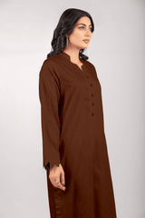 Chocolate Lawn Cotton Solid 2PC