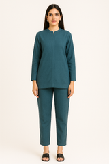 Teal Zinc Cotton Coord Set
