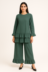 Zinc Ruffle Coord Set