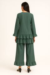 Zinc Ruffle Coord Set