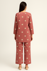 Lawn Embroidery Set 2PC