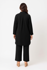 Black Georgette Coord Set