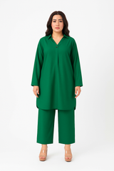 Emerald Georgette Coord Set