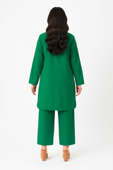 Emerald Georgette Coord Set