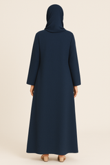 Zinc Navy Seamline Abaya