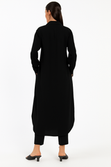 Black Georgette Coord Set