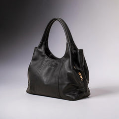 Black Slouch Tote Bag