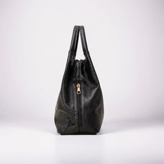 Black Slouch Tote Bag