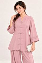 Poise Co-ord Set – Blush Pink - Mood 2 view