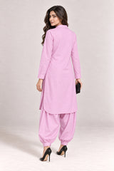 Fleur Poplin Co-ord Set – Lilac Pink - Back
