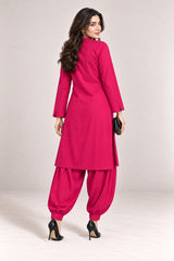Fleur Poplin Co-ord Set – Fuchsia - Back