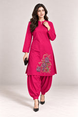 Fleur Poplin Co-ord Set – Fuchsia - Walking Mood