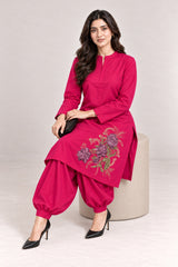 Fleur Poplin Co-ord Set – Fuchsia - Seated Mood