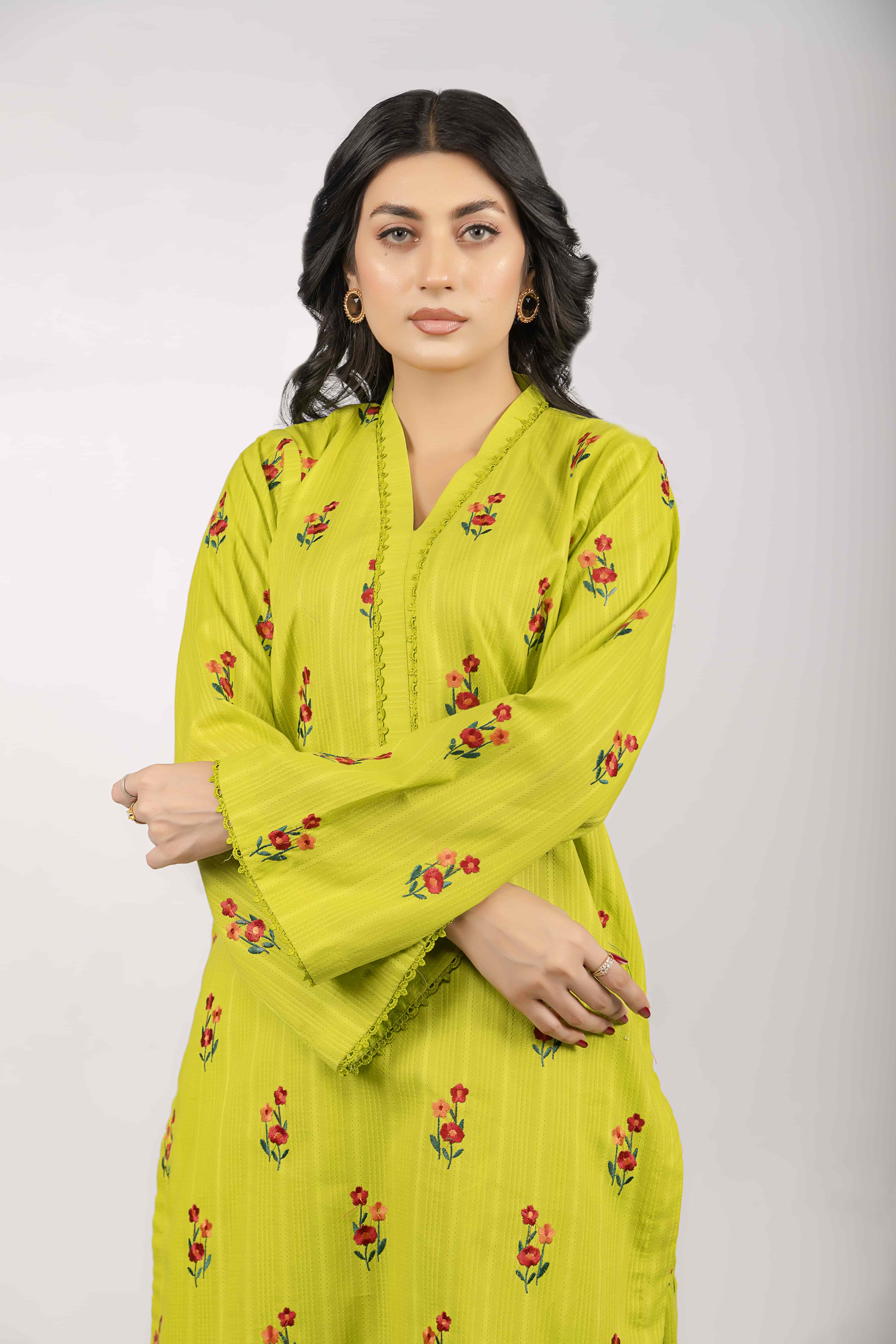 Lawn Embroidery Farshi 2PC