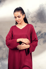 Silk Karandi Maroon 2 pc