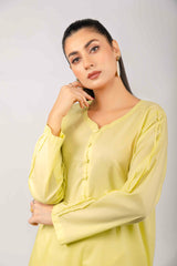 Lemon Lawn Cotton Solid 2PC