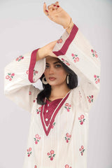 Lawn Embroidery Farshi 2PC