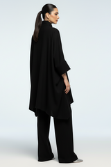 Wool Coord Set Black