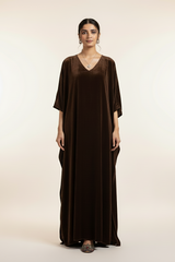 Brown Velvet Kaftaan