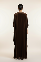 Brown Velvet Kaftaan