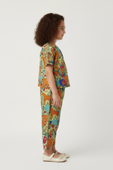 Cheetah & Floral Jungle Print Kids Coord Set