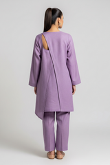 Lilac Linen Asymmetrical Set