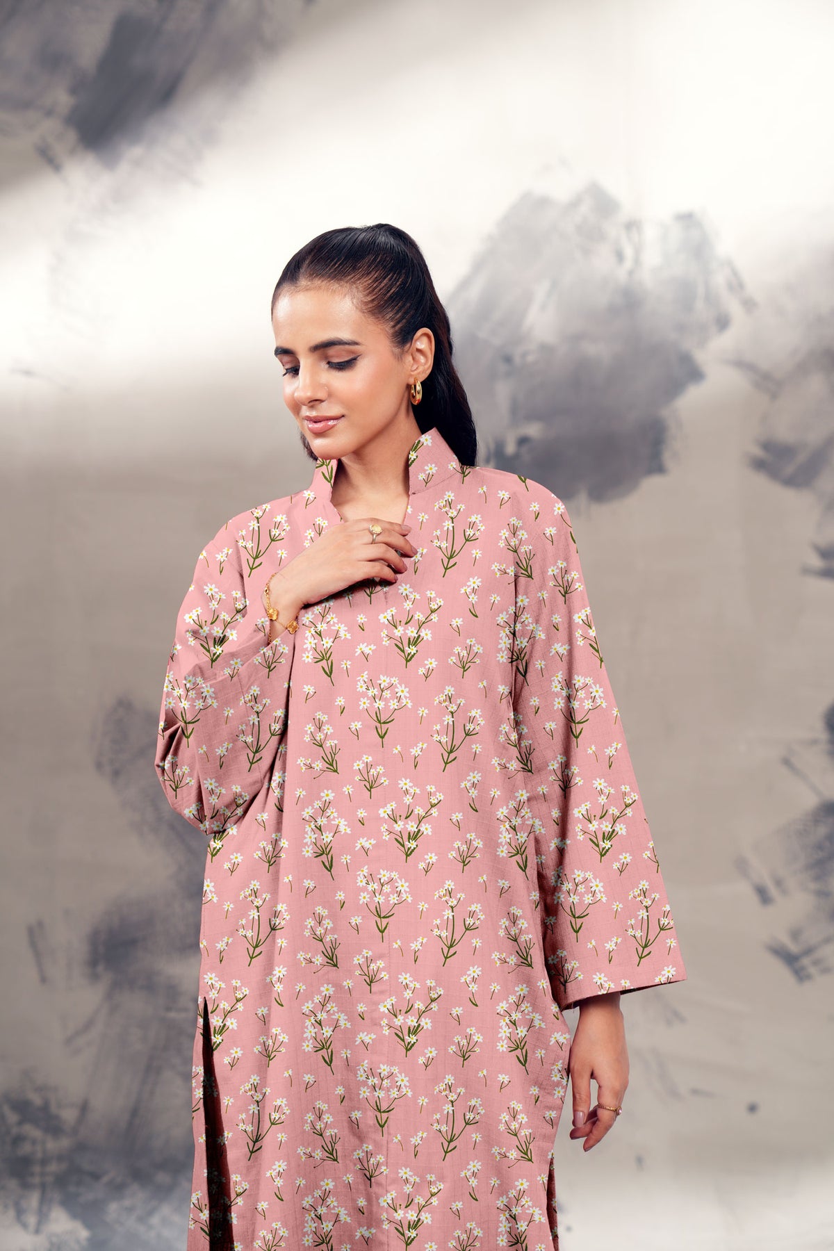 Slub Khaddar Print 2 PC
