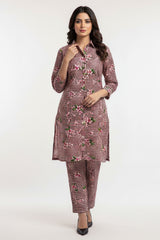 Check Floral Winter Cotton 2PC