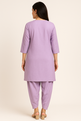 Lilac Linen Tulip Set