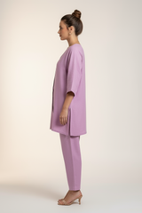 Comb Linen Set Lavendar