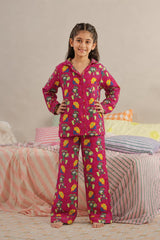 Funny Rabit Linen Night Suit