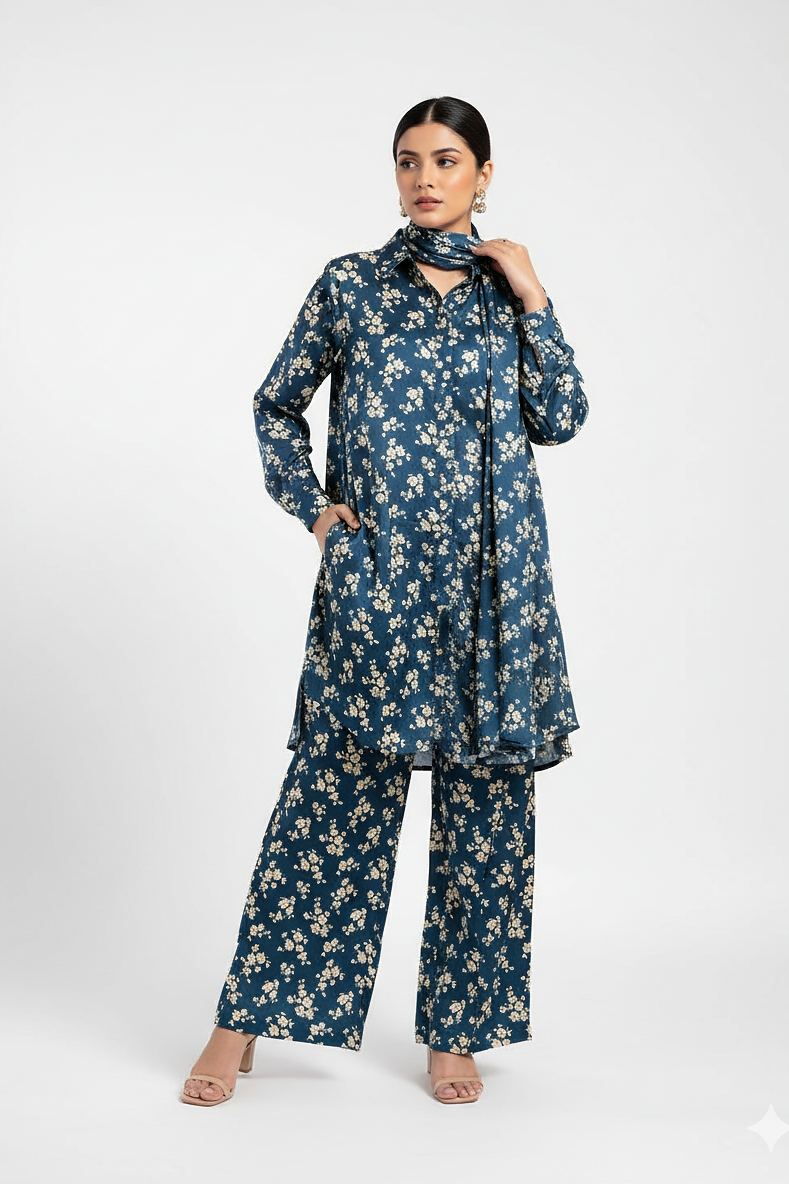 Floral Silk Set