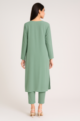 Pistachio Georgette Coord Set